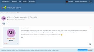 
                            13. V/Root - Server Anbieter | Gesucht! - Chit Chat - WoltLab®