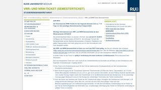 
                            11. VRR- und NRW-Ticket (Semesterticket)