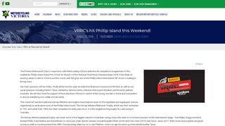 
                            6. VRRC's hit Phillip Island this Weekend! | Motorcycling Victoria