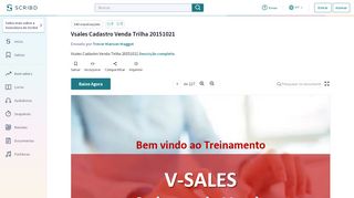 
                            4. Vsales Cadastro Venda Trilha 20151021 - Scribd