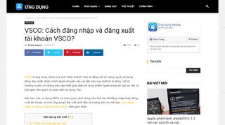 
                            4. VSCO: Làm sao để đăng nhập và đăng xuất/thoát tài khoản VSCO?