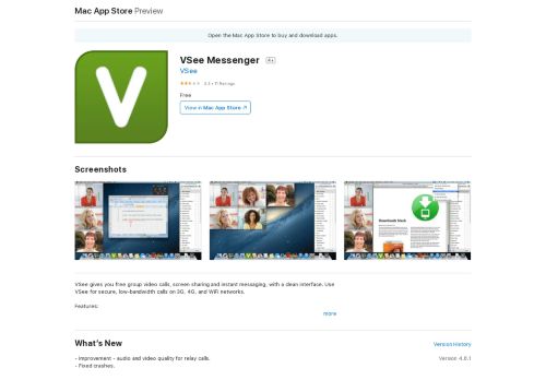 
                            4. VSee Messenger on the Mac App Store - iTunes - Apple