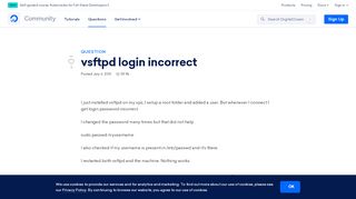 
                            9. vsftpd login incorrect | DigitalOcean