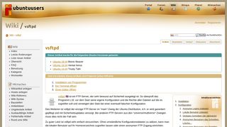 
                            12. vsftpd › Wiki › ubuntuusers.de