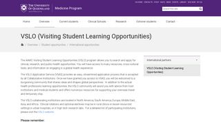 
                            8. VSLO (Visiting Student Learning Opportunities) - Medicine ...