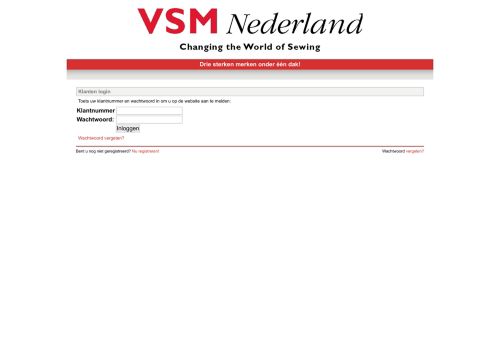 
                            2. VSM Nederland: Login