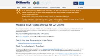 
                            12. VSO Search - VA/DoD eBenefits