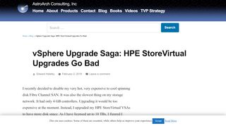 
                            12. vSphere Upgrade Saga: HPE StoreVirtual Upgrades Go Bad ...