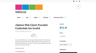 
                            7. vSphere Web Client: Provided Credentials Are Invalid – VMFocus