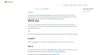 
                            3. VSTS CLI Overview | Microsoft Docs