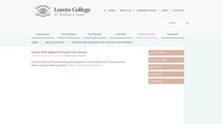 
                            6. VSware Web Address for Fourth Year Parents | Loreto College, St ...