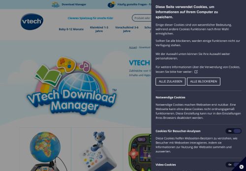 
                            2. VTech - Download-Manager | Zusätzliche Inhalte zum Herunterladen