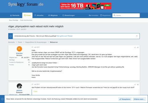 
                            11. vtiger, phpmyadmin nach reboot nicht mehr möglich - Synology Forum