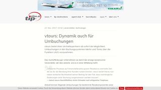 
                            13. vtours: Dynamik auch für Umbuchungen » news | tip - Travel Industry ...