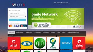 
                            4. VTpass.com - Buy Airtime and Data for MTN, Glo, Etisalat, Airtel. Make ...