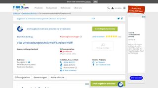 
                            12. ▷ VTW Veranstaltungstechnik Wolff Stephan Wolff | Tel. (0234) 49703 ...