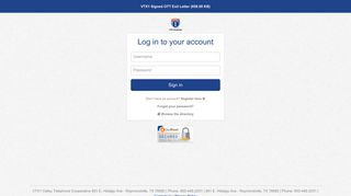 
                            2. VTX1 Valley Telephone Cooperative: Login