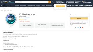 
                            5. VU Box Connector: Amazon.de: Alexa Skills