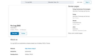 
                            11. Vu Log SAS | LinkedIn