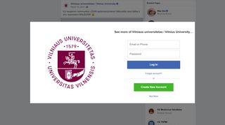 
                            2. VU naujienos nominuotos LOGIN... - Vilniaus universitetas ... - Facebook