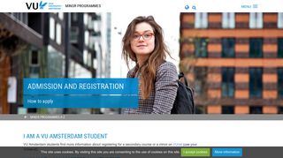 
                            3. VU-students - Admission and registration - Minor programmes, Vrije ...