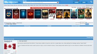 
                            2. Vudu login failed? - Blu-ray Forum
