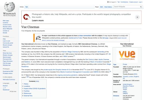 
                            5. Vue Cinemas - Wikipedia