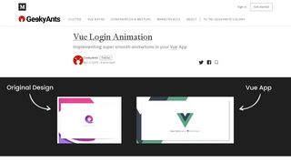 
                            10. Vue Login Animation – The GeekyAnts Blog