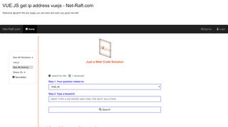 
                            5. vue.js | get ip address vuejs | Net-Raft.com