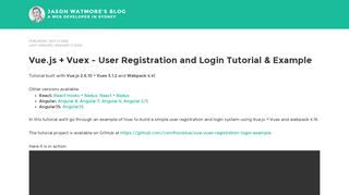 
                            9. Vue.js + Vuex - User Registration and Login Tutorial & Example ...
