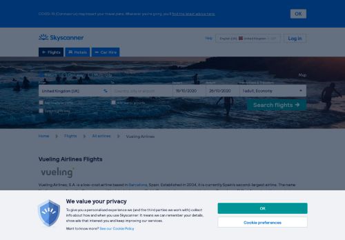 
                            5. Vueling flights information | Skyscanner