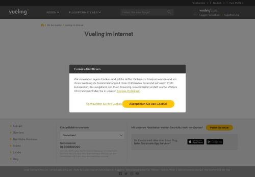 
                            10. Vueling im Internet