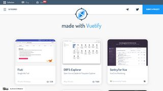 
                            9. Vuetify - Made with Vue.js