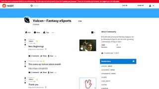 
                            1. Vulcun - Fantasy eSports - Reddit