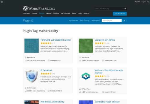 
                            12. vulnerability | WordPress.org