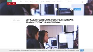 
                            7. VUT nabízí studentům nejmodernější software zdarma ... - zVUT.cz