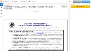 
                            10. VVC STEPS TO ENROLLMENT for NEW, RETURNING AND ...