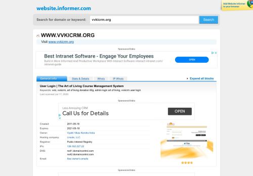 
                            4. vvkicrm.org at WI. User Login | VVKI Course Management System
