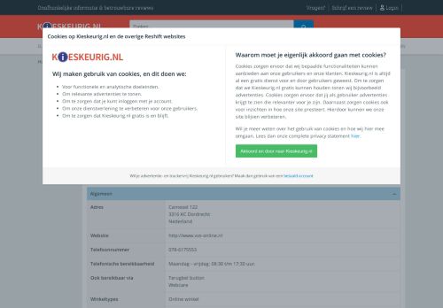 
                            6. VVS-online | Winkelinformatie | Kieskeurig.nl