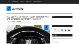 
                            10. VW Car-Net im neuen Tiguan getestet: Auto und Smartphone immer ...