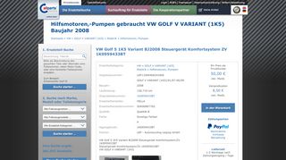
                            10. VW Golf 5 1K5 Variant BJ2008 Steuergerät Komfortsystem ZV ...