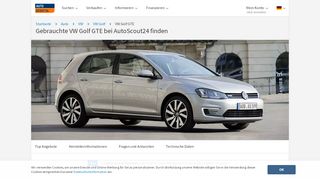 
                            8. VW Golf GTE gebraucht kaufen bei AutoScout24