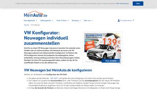
                            11. VW Konfigurator: Neue Modelle konfigurieren - MeinAuto.de