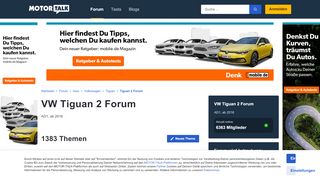 
                            2. VW Tiguan 2 Forum - Motor-Talk