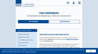 
                            5. VWA-in-Bayern: Zugang zu einem Hochschulstudium - VWA Nürnberg