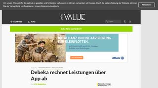 
                            9. VWheute: Debeka rechnet Leistungen über App ab