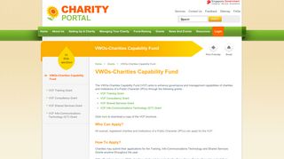 
                            9. VWOs-Charities Capability Fund - Charity Portal