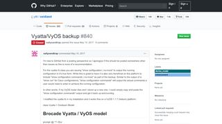 
                            11. Vyatta/VyOS backup · Issue #840 · ytti/oxidized · GitHub