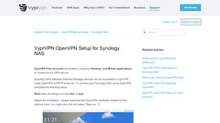 
                            9. VyprVPN OpenVPN Setup for Synology NAS – Golden Frog Support