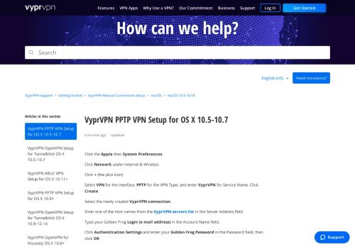 
                            8. VyprVPN PPTP-VPN-Einrichtung für OS X 10.5-10,7 – Golden Frog ...